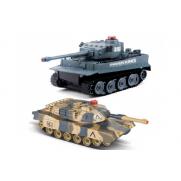 Танковый бой на радиоуправлении Tiger vs Leopard 1:32 (2 танка по 21 см)