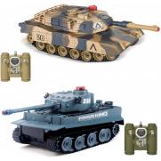 Радиоуправляемый танковый бой VS Tank Huan Qi Abrams vs Tiger 1:32 2.4G