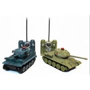 Радиоуправляемый танковый бой Т34 и Tiger 1:32 (2 танка по 25 см)