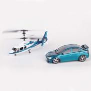 Игровой набор радиоуправляемый вертолет и машина (2 модели, пульт)