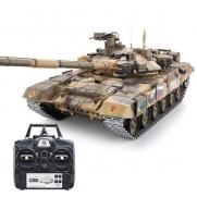 Большой Радиоуправляемый танк Т-90 Pro 1:16 (65 см, дым, пневмопушка, металл. гусеницы, свет)