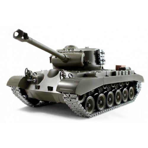Большой Радиоуправляемый танк Леопард 1:16  (дым, свет, звук, стрельба, металл. гусеницы, 52 см)
