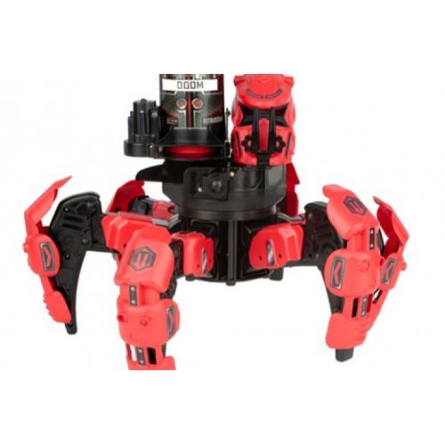 Робот паук радиоуправляемый, со стрельбой, красный,30 см