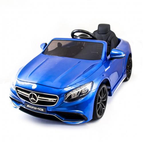 Детский электромобиль Mercedes Benz S63 LUXURY 2.4G - Blue