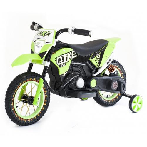 Детский кроссовый электромотоцикл TD Green 6V
