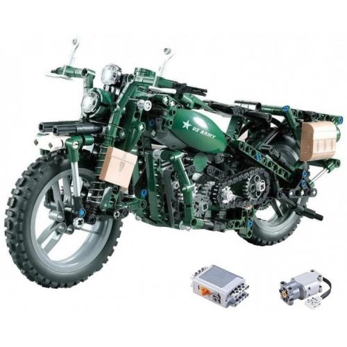 Конструктор детский Мотоцикл (550 деталей, электро привод)