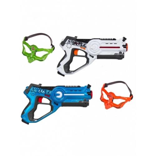 Игровой набор Лазерный бой, 2 пистолета и 2 маски