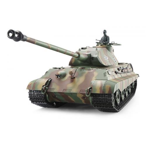 Радиоуправляемый танк King Tiger 1:16 2.4G (65 см, пневмопушка, дым)