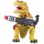 Динозавр на пульте управления (свет, звук, стреляет пулями), желтый