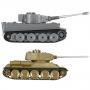 Радиоуправляемый танковый бой Тигр и Т-34 (по 27 см, набор)